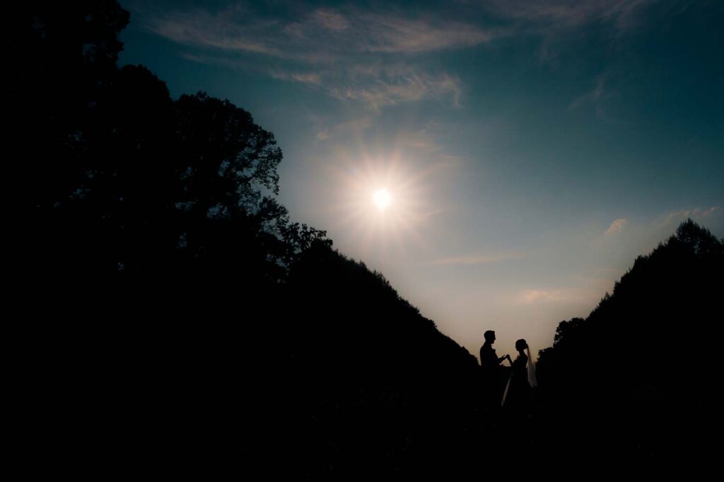 Hochzeitsfotos Oberschleißheim Scherenschnitt