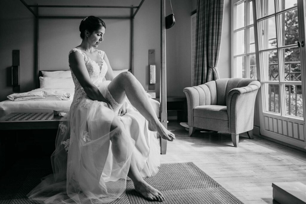 Hochzeitsfotos Getting Ready Gutsgasthof Stangl in Neufahrn