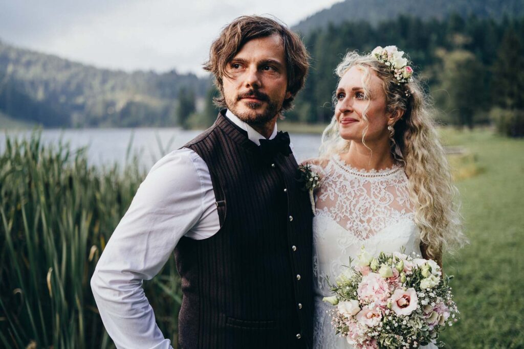 Hochzeitsfotos Spitzingsee Berghochzeit